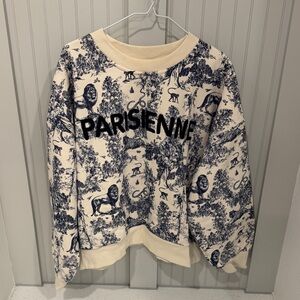 Parisienne Cream and Black Women's Sweater